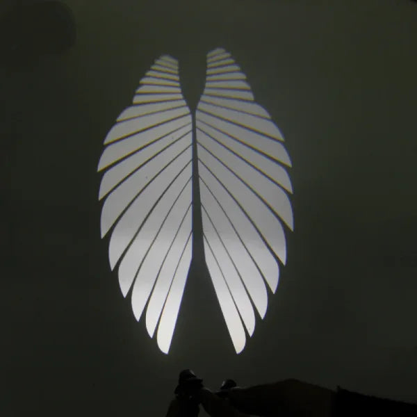 Car Rearview Mirror Side LED Angel Wing Light Welcome Lamp Shadow Projector